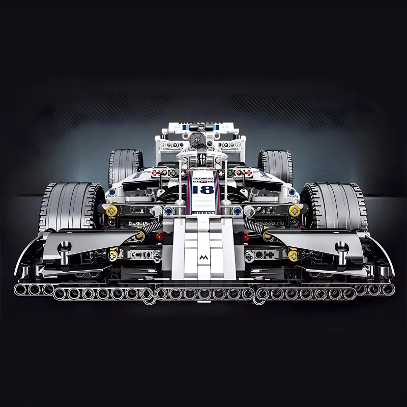 フォーミュラ-子供向けの赤いF1ビルディングブロック,テクニカルブリックトイ,スーパースポーツレーシングカー,男の子向けのクリスマスギフト,在庫あり,023004