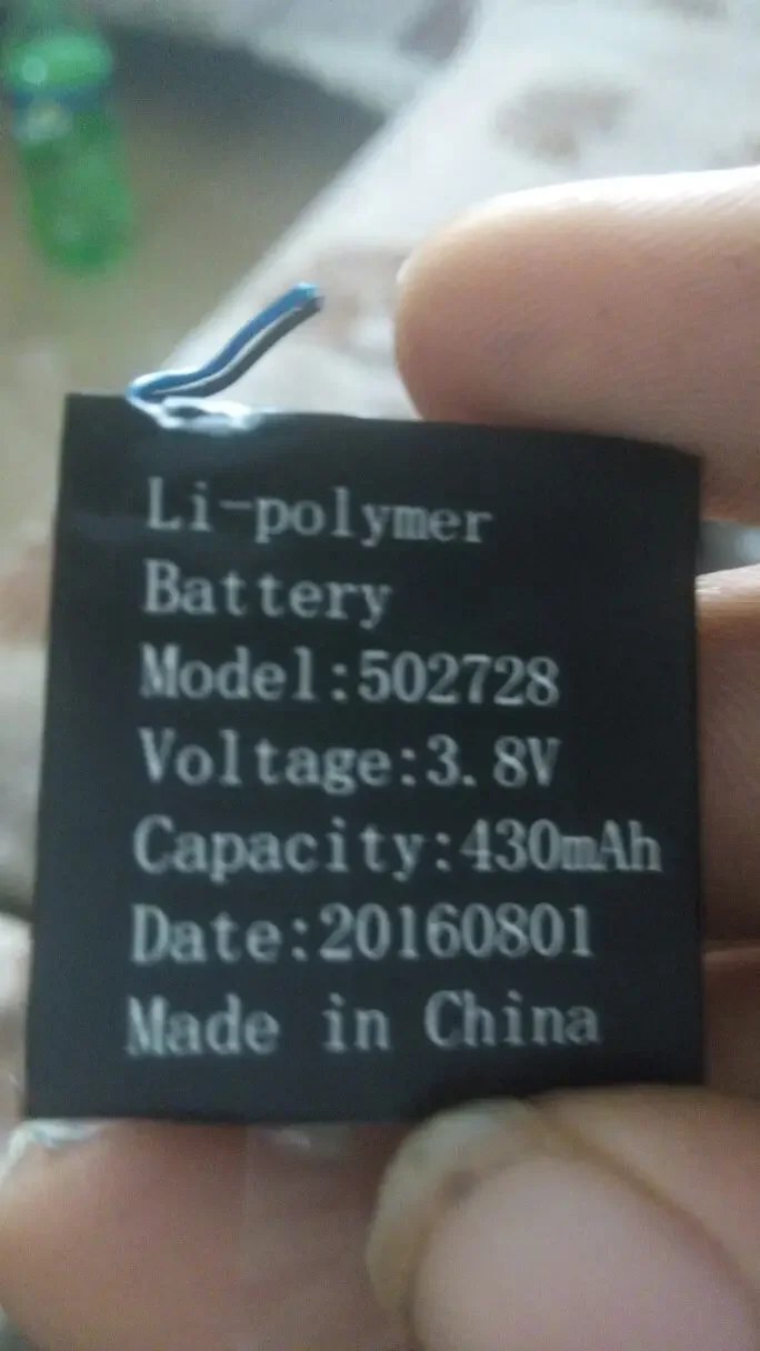 New New Hot A 502728 Polymer Li-ion Cell Q1 Smart Watch Universal Watch Battery Three-wire Plug For Rechargeable Watch BatteryA