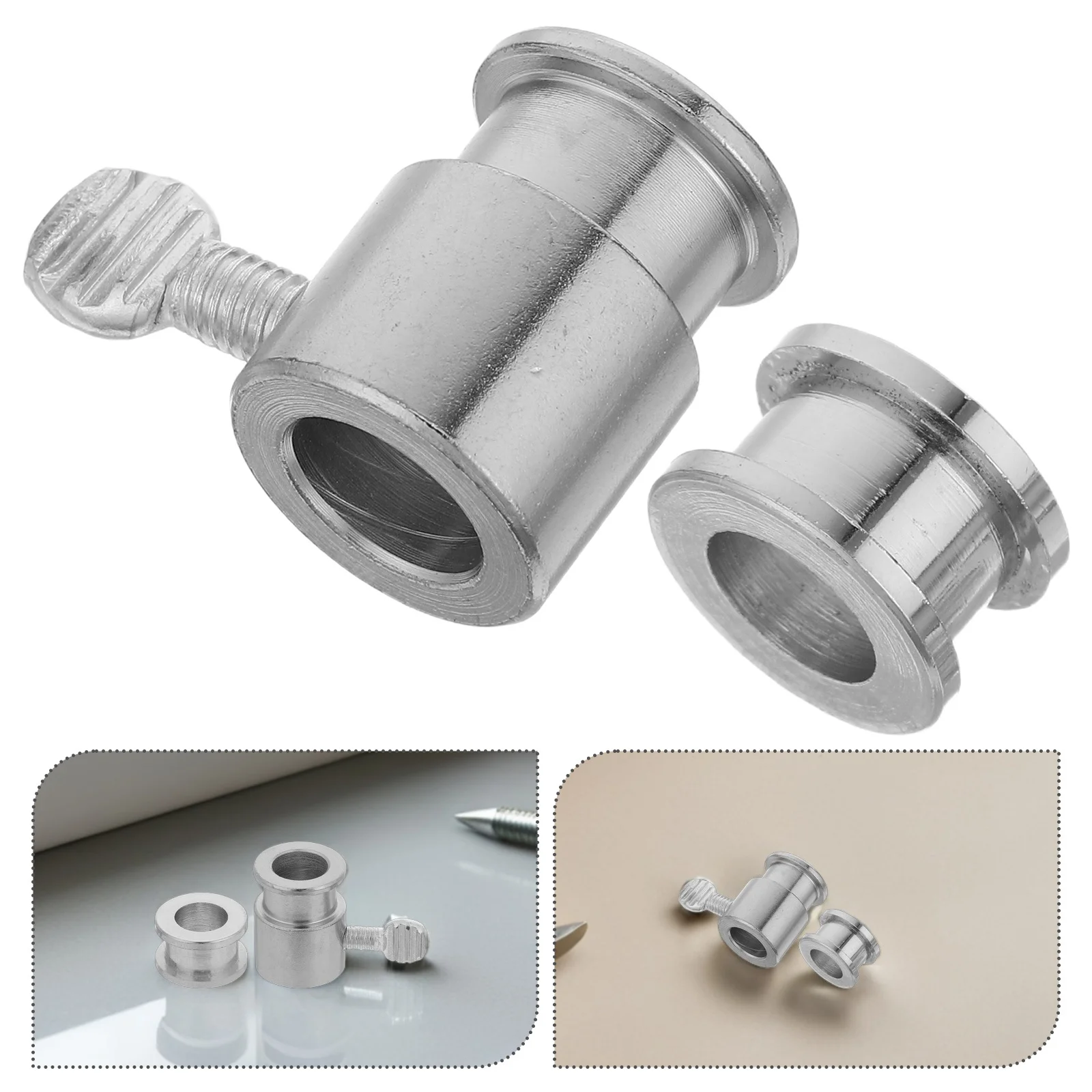 

1Set Rotisserie Parts for Bbq Grilling Rod Bolt Replacement Chrome Plated Iron Spit Rod Stop Accessories for Outdoor Grill Even