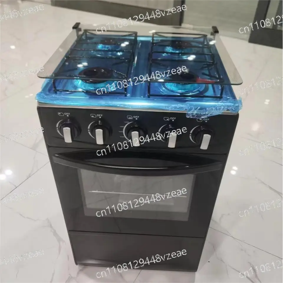 30 inch with built-in oven, 4-burner gas stove, modern kitchen stove | compatible with range hood