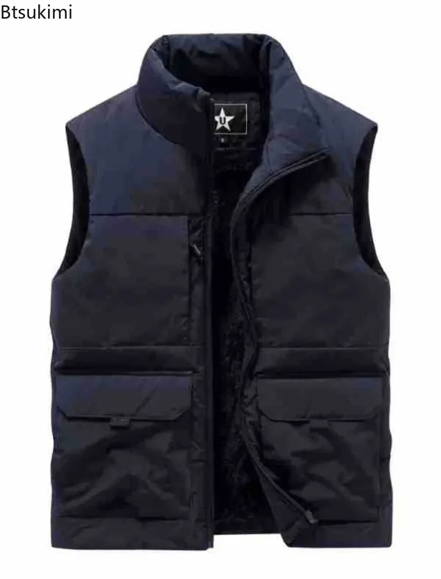Plus Size 6XL Outdoors Military Warm Vest Coats Men's Fleece Lining Thicker Sleeveless Jacket Male Multi-pocket Casual Waistcoat
