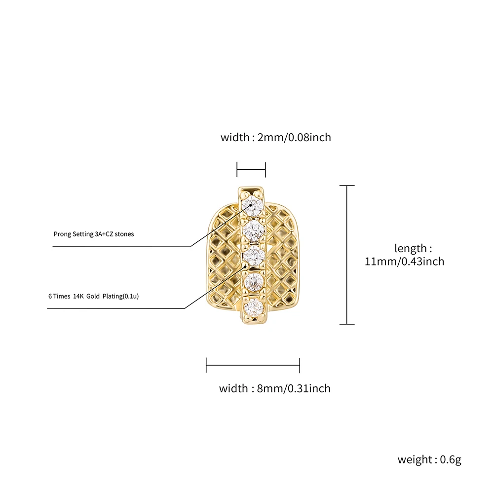 TOPGRILLZ 힙합 골드 치아 그릴 탑 크리스탈 그릴, 치과 입 펑크 치아 캡, 코스프레 파티 치아 래퍼 쥬얼리 선물, 신제품