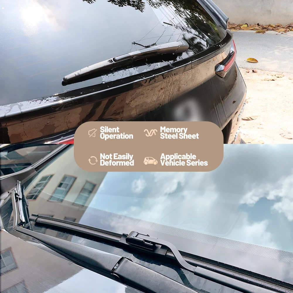 Für VW Tiguan MK1 2007 - 2017 Wischer LHD Vorne und Hinten Wischerblätter 2016 Set Windschutzscheibe Windschutzscheibe Fenster 24 "+ 21" + 13"