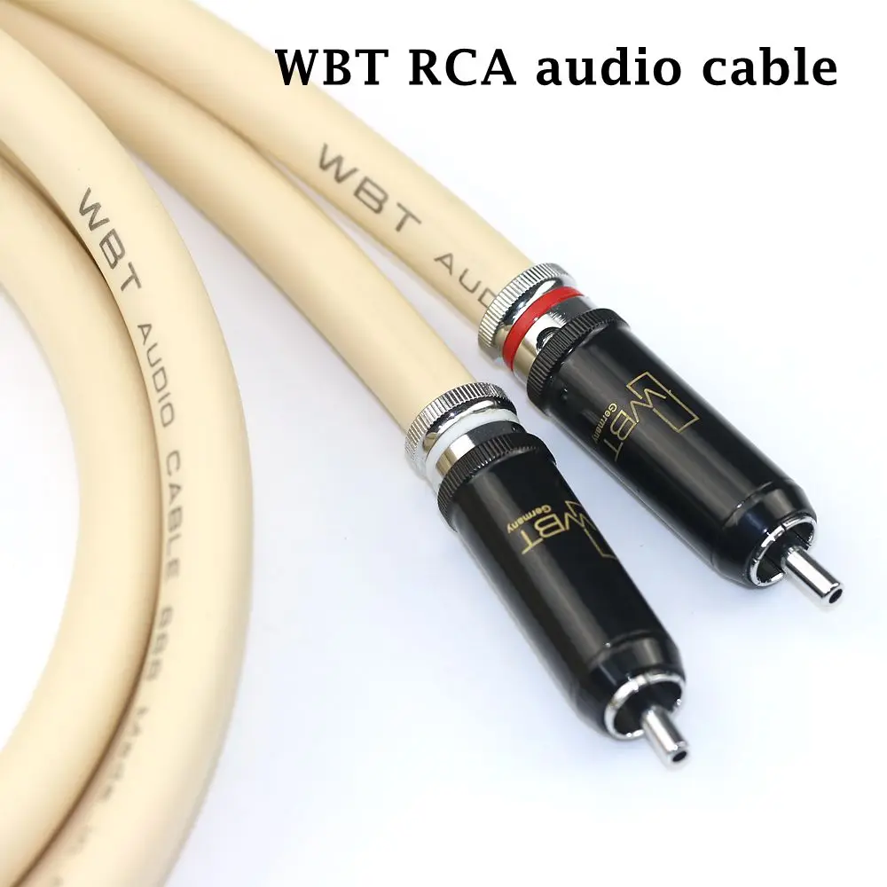 

Германия WBT-888 высокочистый бескислородный медный двухжильный аудиокабель HiFi усилитель мощности CD кабель подключения 2RCA к 2RCA