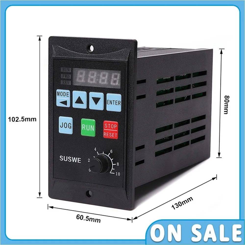 

0.75KW Frequency Converter RS485 Add Motor Driver 750W MCU 220V Single Phase Input 220V Three-Phase Output Electric Inverter
