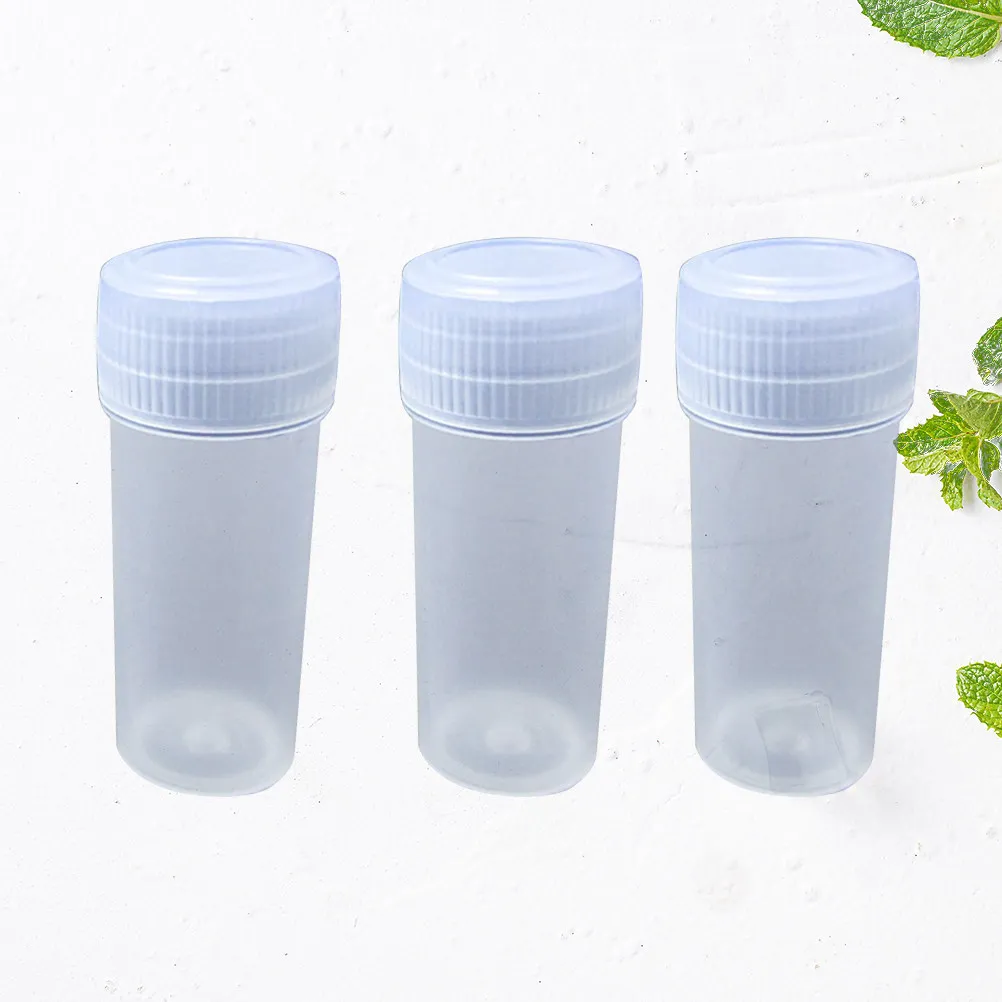 100Pcs Transparent Plastic Bottles PP Container Small Component Organizer for Beads Jewelry Pins Storage Box Easy Identify