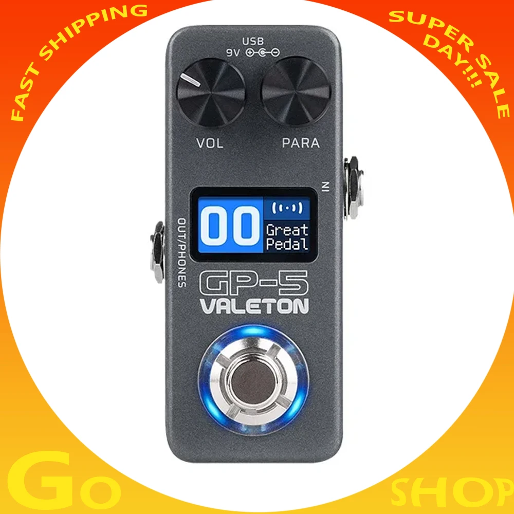 

Valeton GP-5 Electric Guitar Integrated Effect Device Processor/NAM&IR Loader Supports Loading Third-party Enclosure IR File