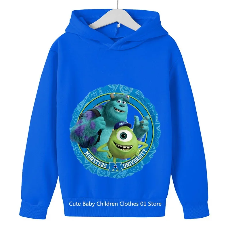 2024 New Monsters, Inc Hoodie Kids Boys Clothes Girls Clothing Anime Clothes Goku Hoodie Girls Sweatshirt Children 3-12Y