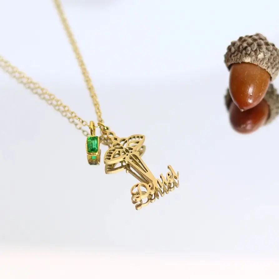 

Todorova Custom Name Butterfly Necklace Charming Animal Shape Choker Pendant Fine Jewelry Gift For Women