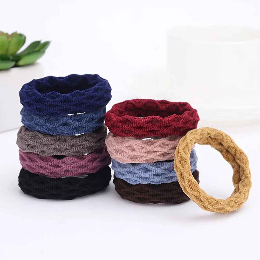 

Набор из 20 элегантных тканевых резинок для волос: жаккардовые эластичные кольца для женщин и девочек, для повседневного использования, растягивающиеся держатели для хвоста