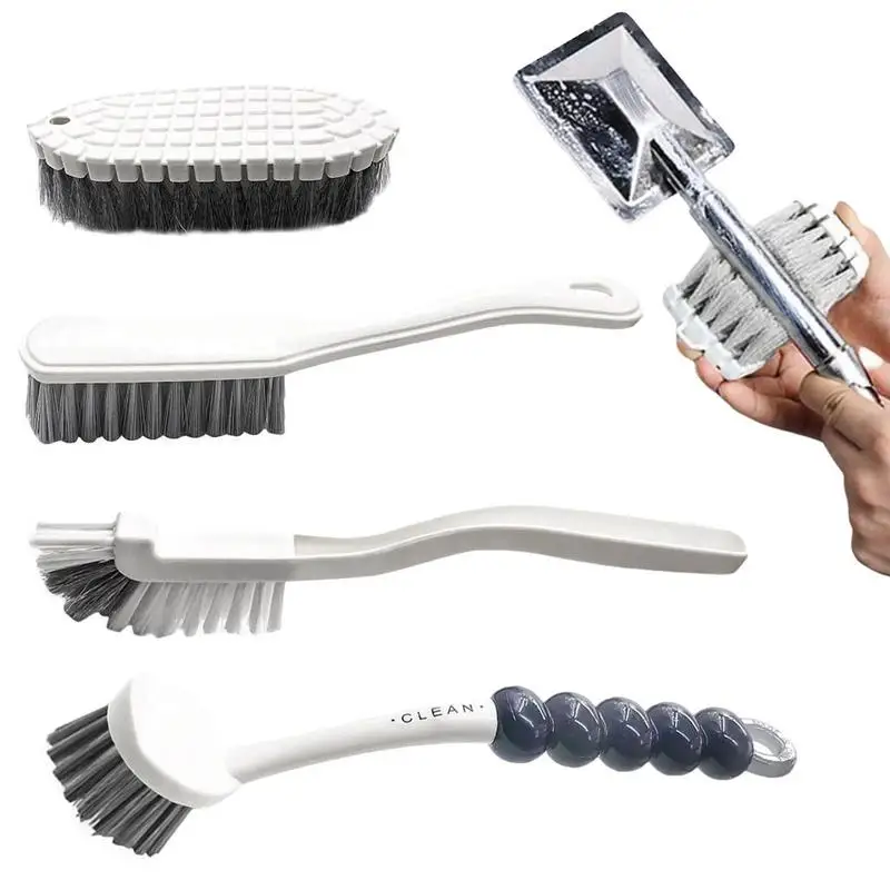 Multipurpose Cleaning Brush Set 4pcs Kitchen Scrub Brush Set For Home Cleaning Dish Brush And Bathroom Brush Crevice Brush