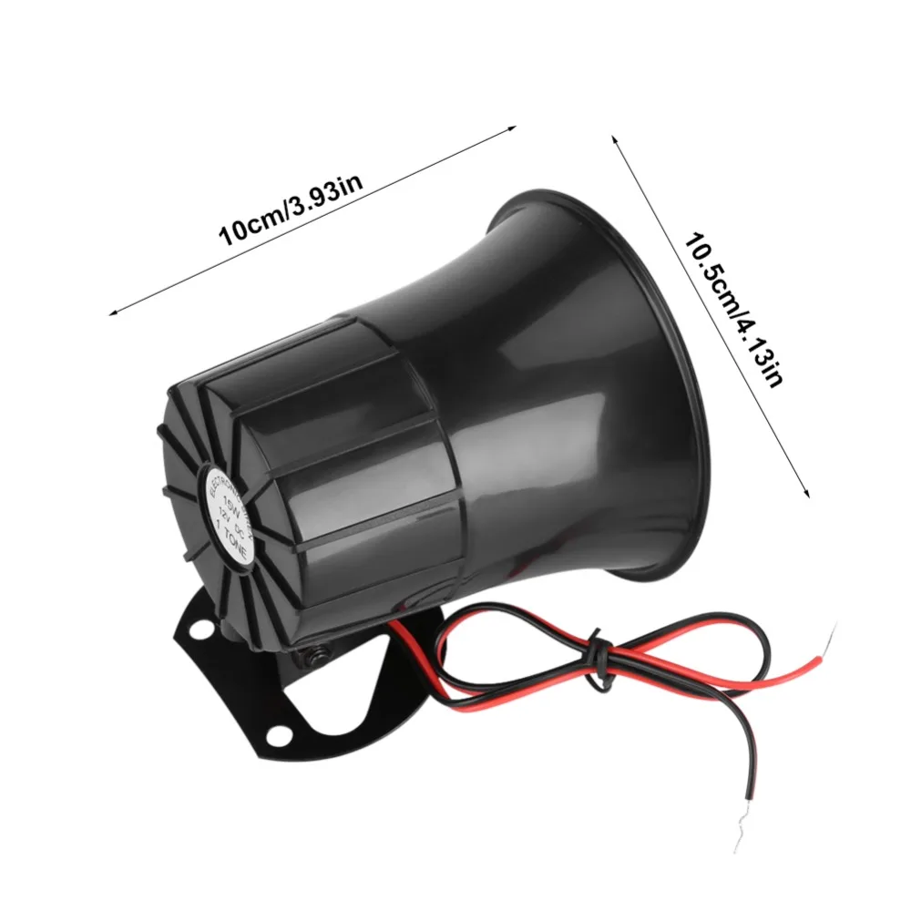Alarm component DC12V Alarm Siren 15W Wired type Alarm Horn High decibel Passive Warning Horn Safety alert view 2