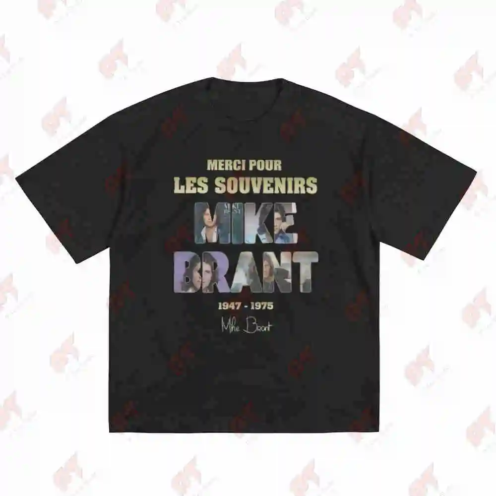 Mike Brant Thank You Musical Tribute Short Sleeve Tee 100% Cotton T-Shirt