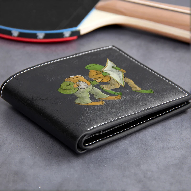 Frog Explorers PU Leather Wallet Minimalist Design Lightweight Durable Business Men's Compact Wallet Premium Craftsmanship