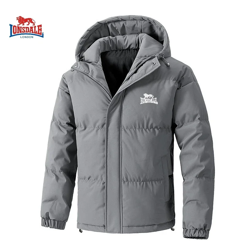 High quality hooded cotton jacket for men and women in winter, warm, windproof, and snow resistant multifunctional jacket