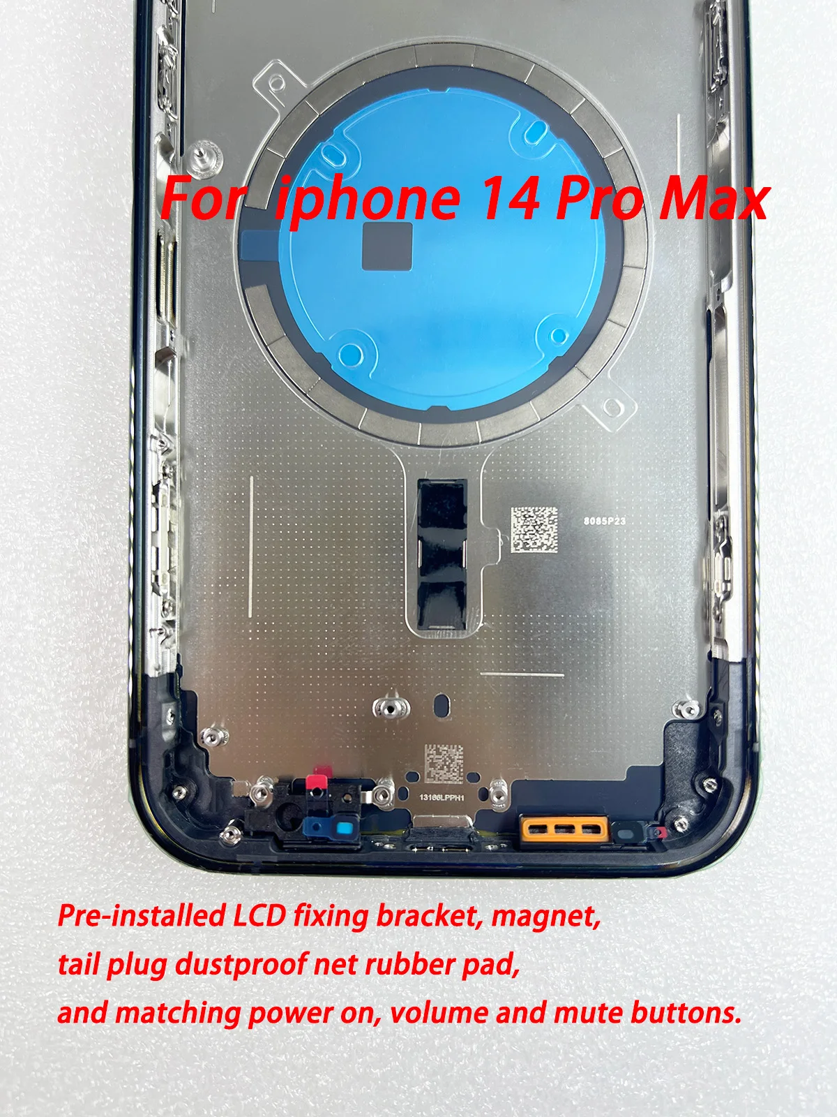 Pour iPhone 14 14 plus 14Pro Max couvercle de batterie + châssis de cadre central + avec boutons latéraux + plateau SIM, outils 14PRO coque arrière