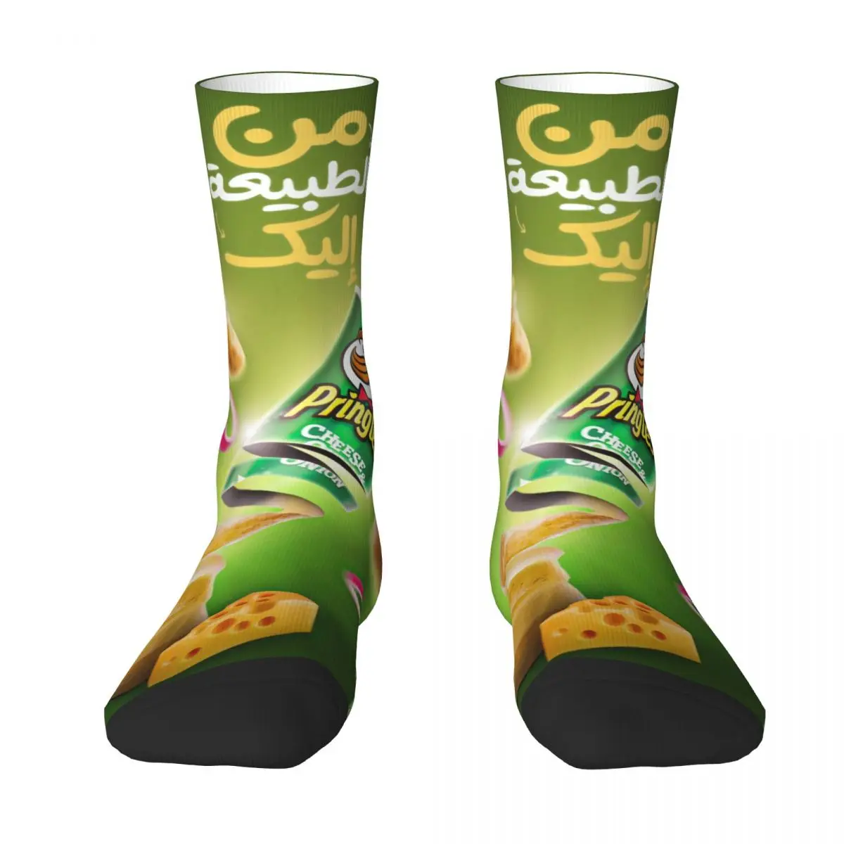 P-Pringles Potato Chips Stockings Graphic Casual Socks Winter Non Slip Socks Couple Climbing Soft Breathable Socks