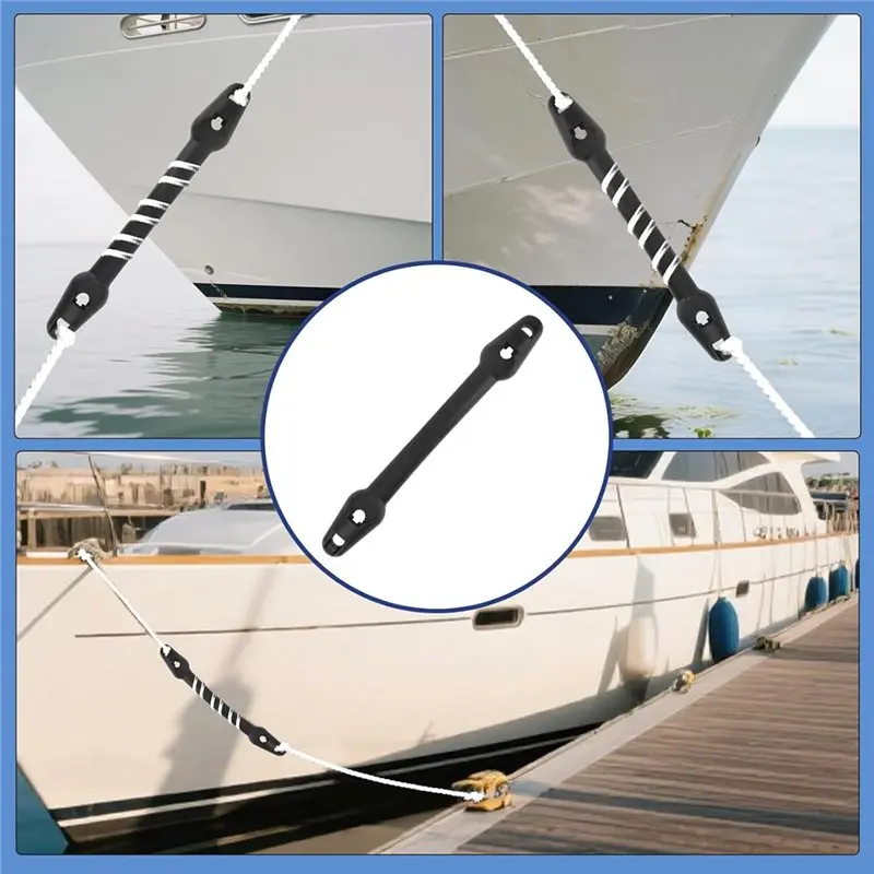 FSTE-Boat Mooring Snubber 4Pcs Boat Dock Line Snubbers For Boating Sailing Docking Anchoring