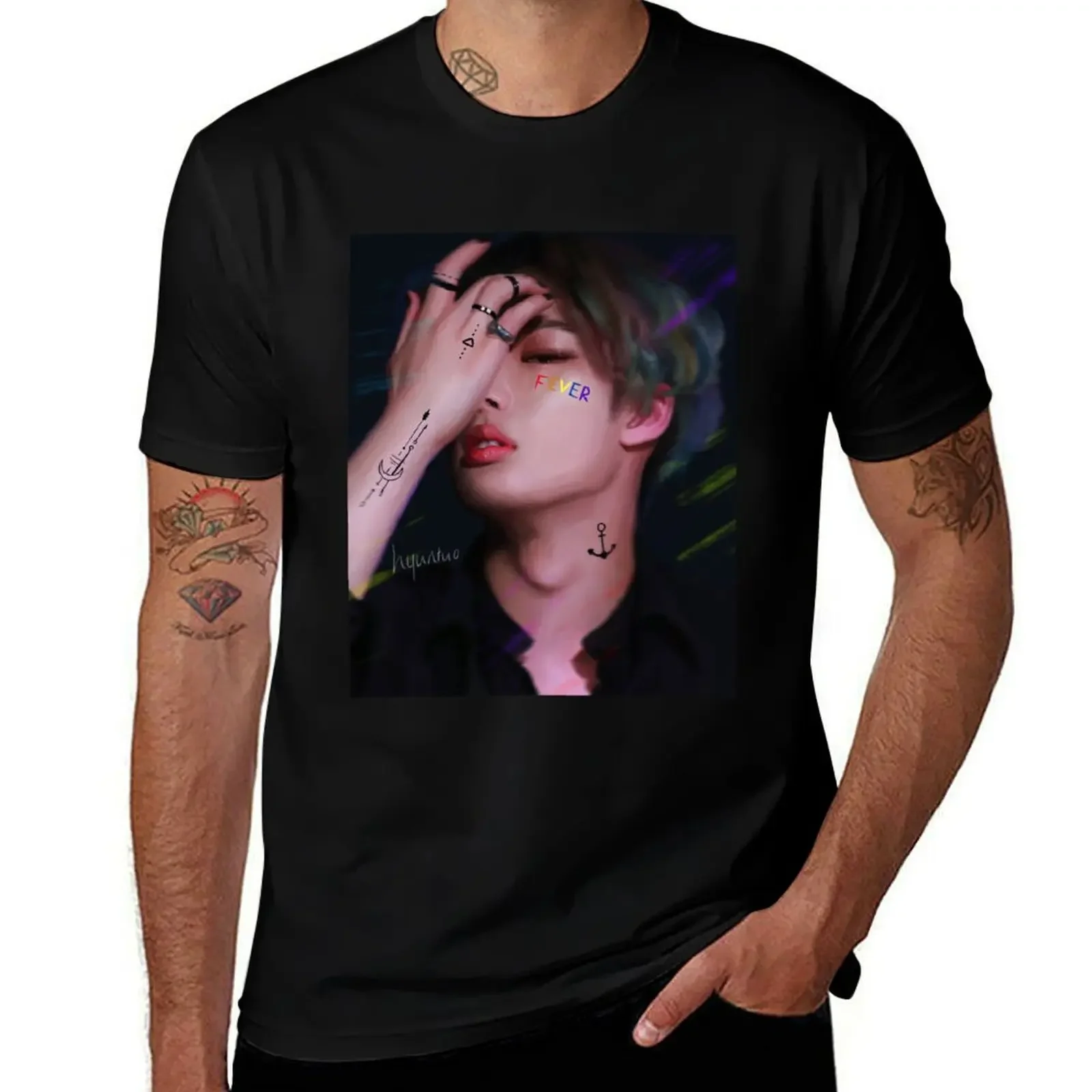 Mingi ATEEZ T-Shirt kawaii clothes baggy shirts mens t shirts casual stylish