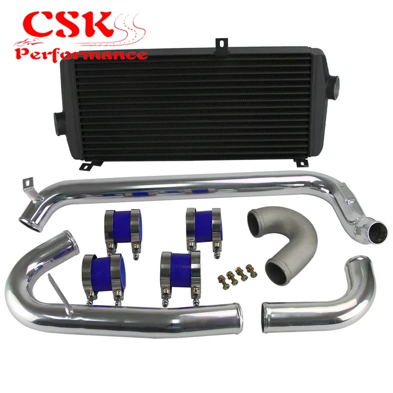 High Performance Intercooler Kit For Mitsubishi Lancer EVO1 EVO2 EVO3 4G63 Turbo 1992 1995 Cooling Black/Silver