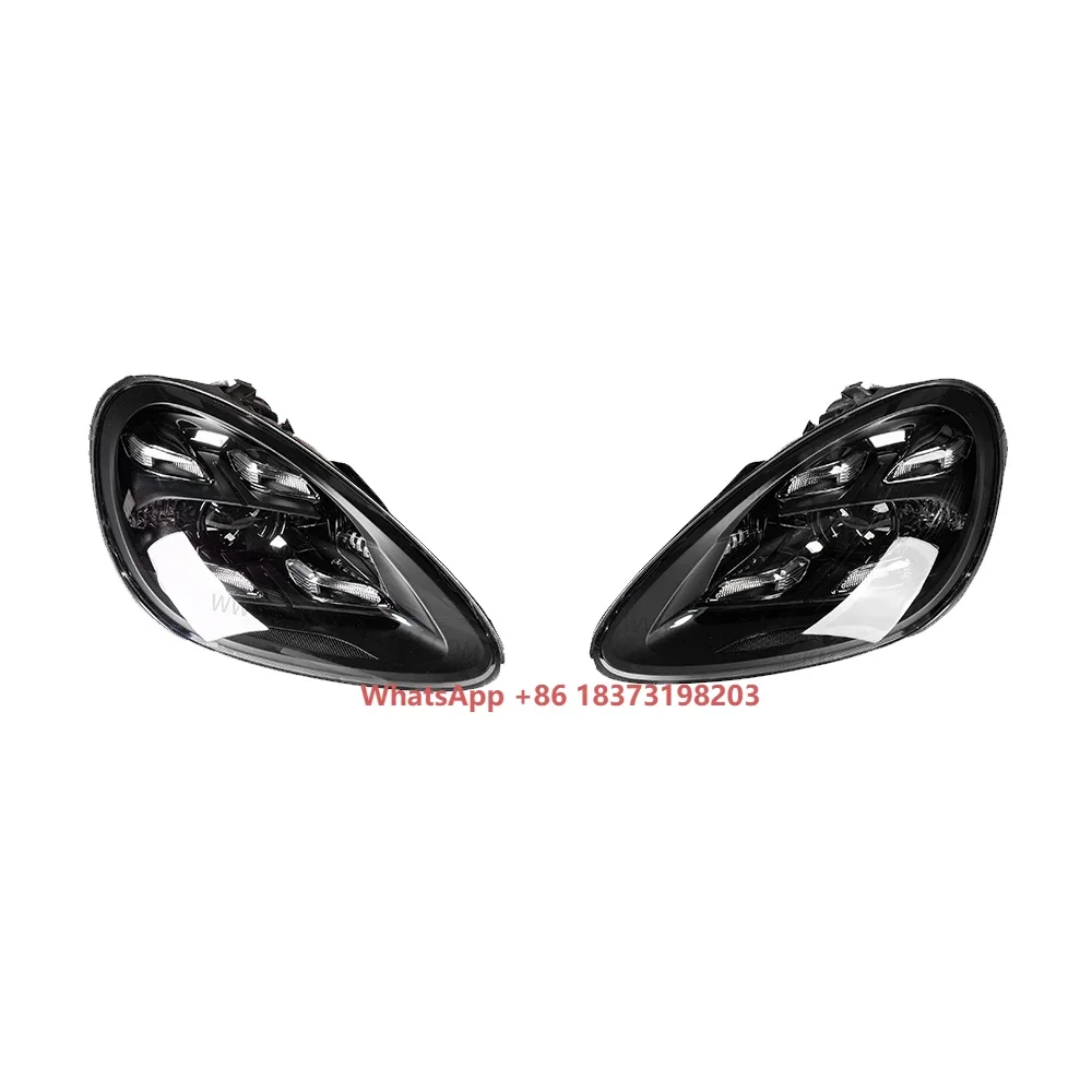 KM High Quality Matrix LED Headlight for  Cayenne 2011-2014 to 2018 PDLS Style Plug-and-Play Front Lamp Replacement