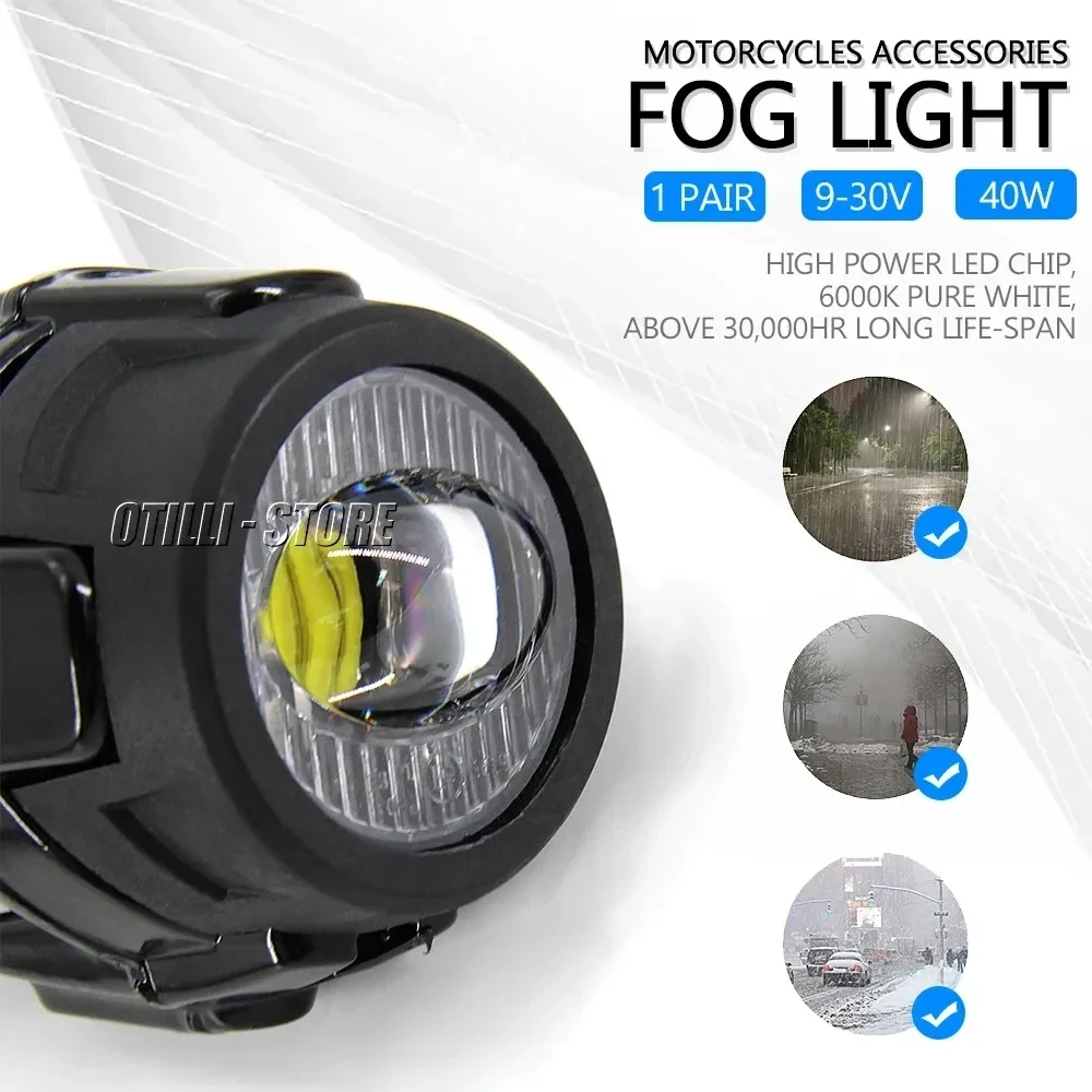 Motorcycle Fog light Upgrade Auxiliary Lights Brighter Lamp 40W 6000K Versys650 New For Kawasaki Versys VERSYS 650 2022 - 2014