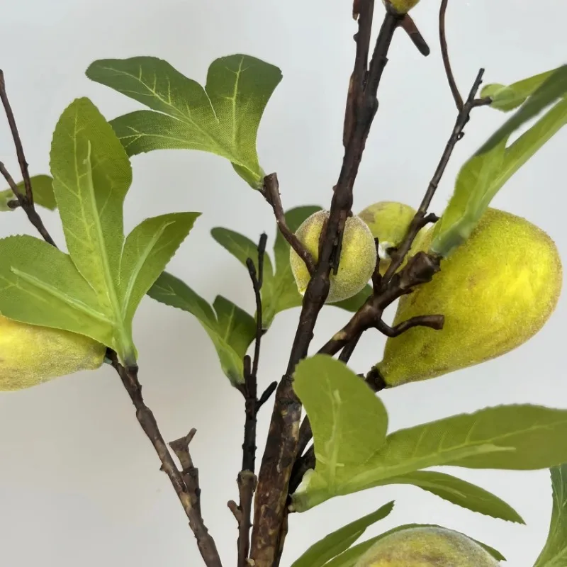 Kunstfeigenzweig mit Früchten, 31,8 cm, perfekt für DIY-Party-Raumdekoration, künstliche Blumen, Hochzeitsdekoration im Innen- und Außenbereich – Detail 5
