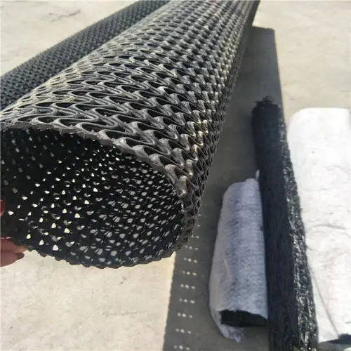 2025High Quality 3D HDPE Black Plastic Water Permeable Curved Mesh Pipe Tube Wholesale Low Supply Price