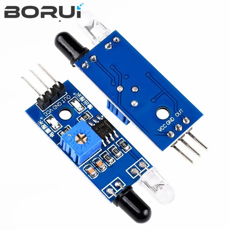 Picture 4: Smart Electronics New for Arduino Diy Smart Car Robot Reflective Photoelectric 3pin IR Infrared Obstacle Avoidance Sensor Module
