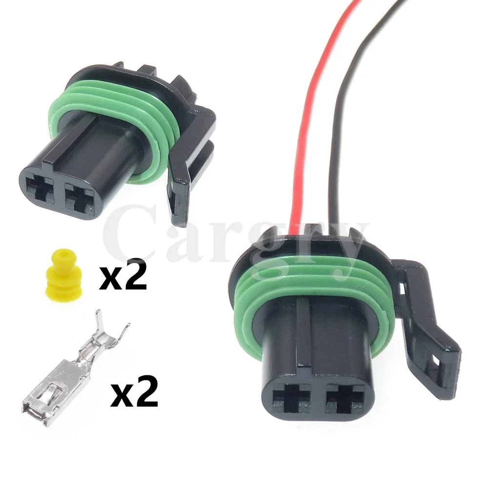 

1 Set 2P 12185026 AC Assembly Car Waterproof Socket Automobile Cable Harness Electrical Connector