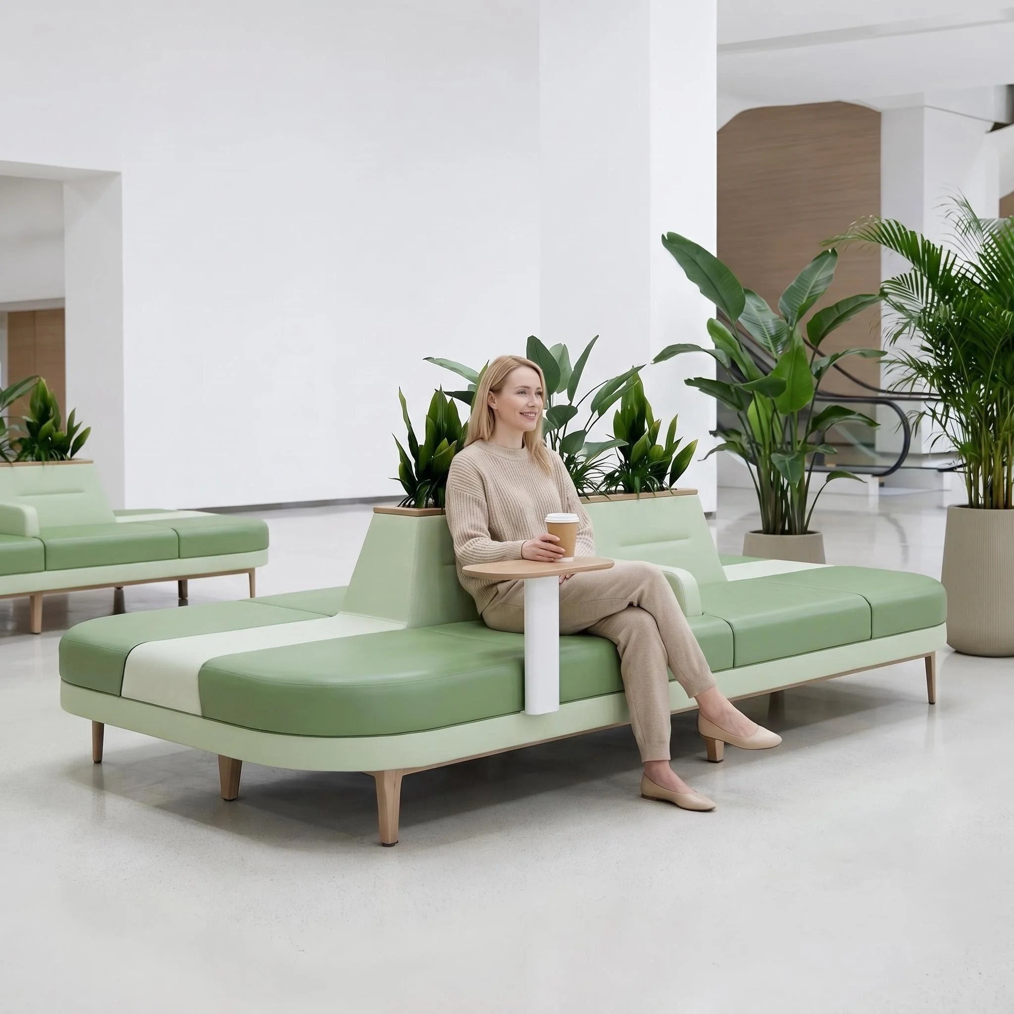 

Public Leisure Sofa - Durable, Stylish for Outdoor & Indoor Spaces for Hospital Gym Airport Waiting Rooms-Eco-friendly