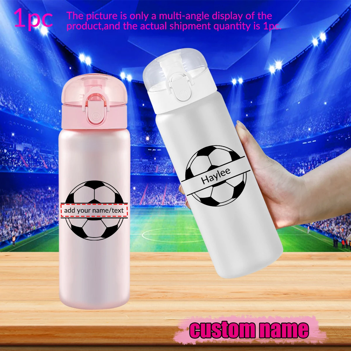 1pc aangepaste sportwaterfles, - Travel Accessories Bottles recensie en prijs