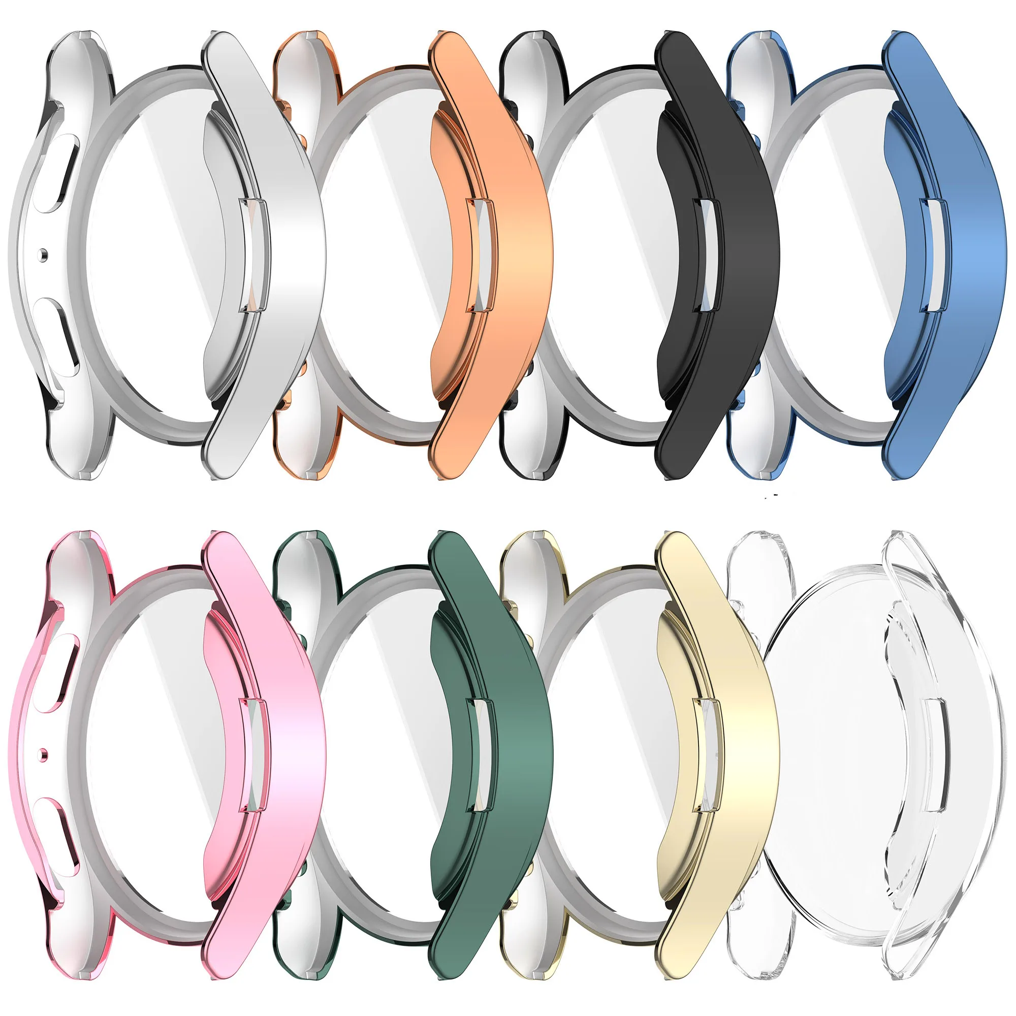 TPU Protective Case For Samsung Galaxy Watch 7 40mm 44mm Full Screen Protector Shell Bumper