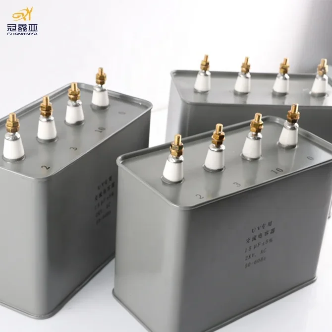 2000v square oil capacitor 15UF for uv lamp transformer