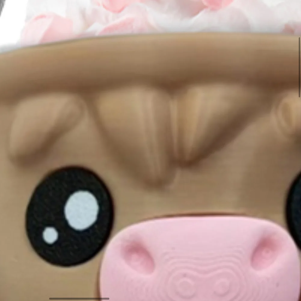 

Highland Cow Ice Pint Holder Reusable 3D Printed Ice Cream Pint Containers with Snack Drawer & Handle Highland Cow Lovers Gifts