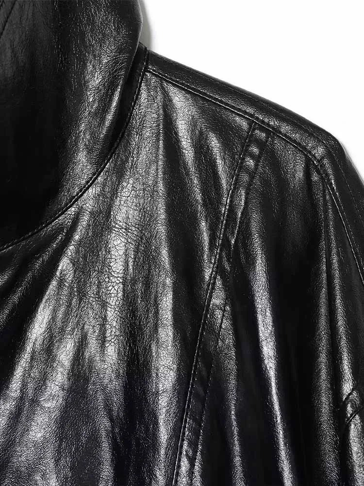 Cappotto corto giacca di pelle versatile a maniche lunghe da donna alla moda nuovi arrivi autunnali in stile europeo e americano