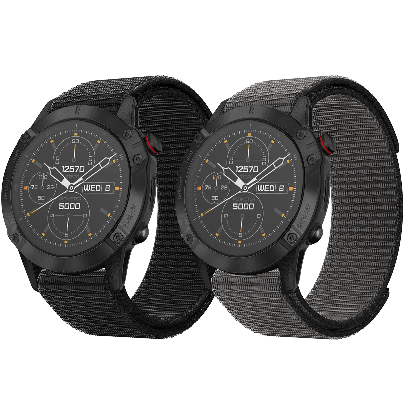 Correia de relógio de nylon tecida, Correias ultraleves para Garmin Fenix 6, Fenix 7, Forerunner 955, 945, 935, 22mm, Fenix 6 Pro, Fenix 5 Plus