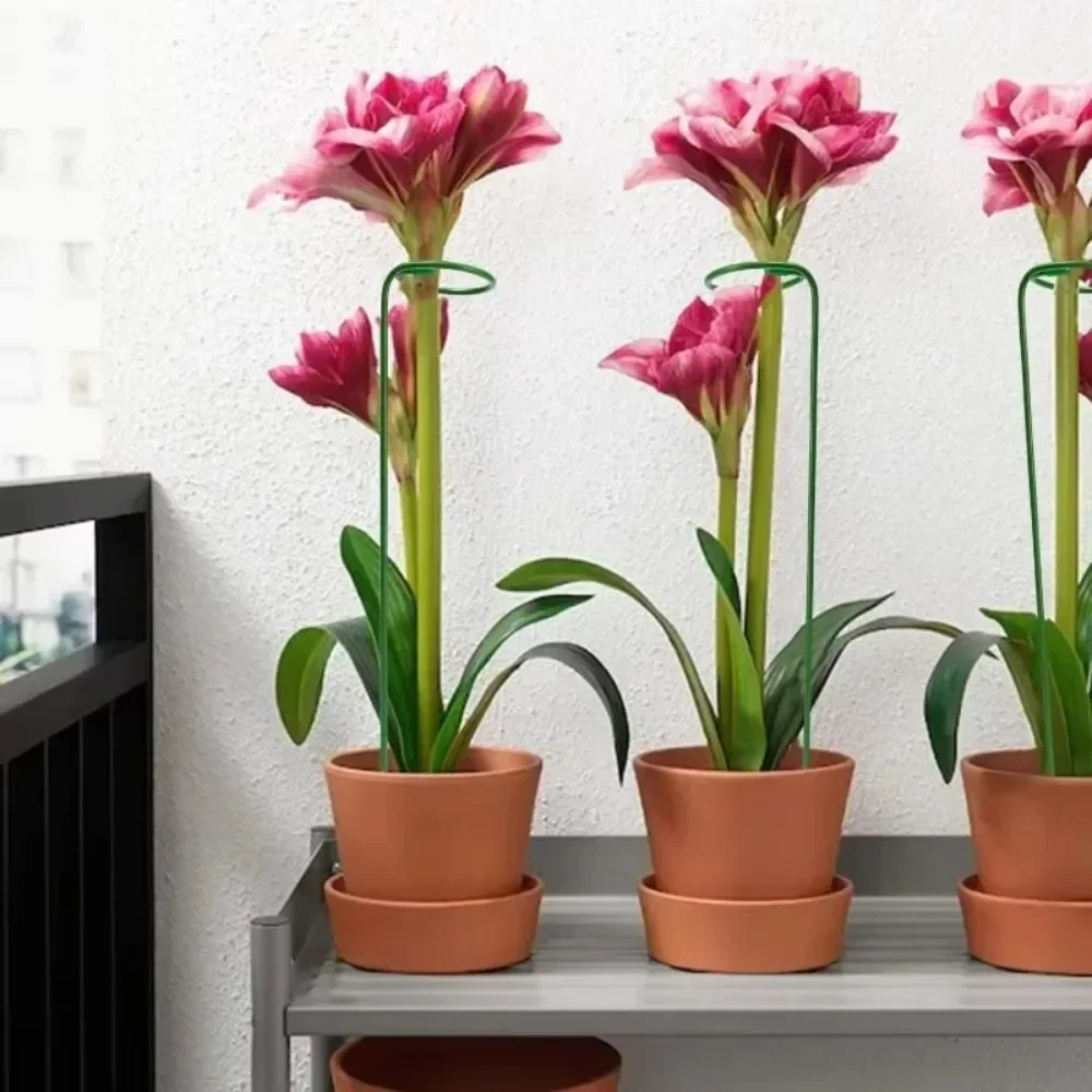 35/45/55cm Metal Plants Support Rods Garden Flower Plant Stem Prevention Rod Potted Stem Anti-dropping Device Reusable Home Tool