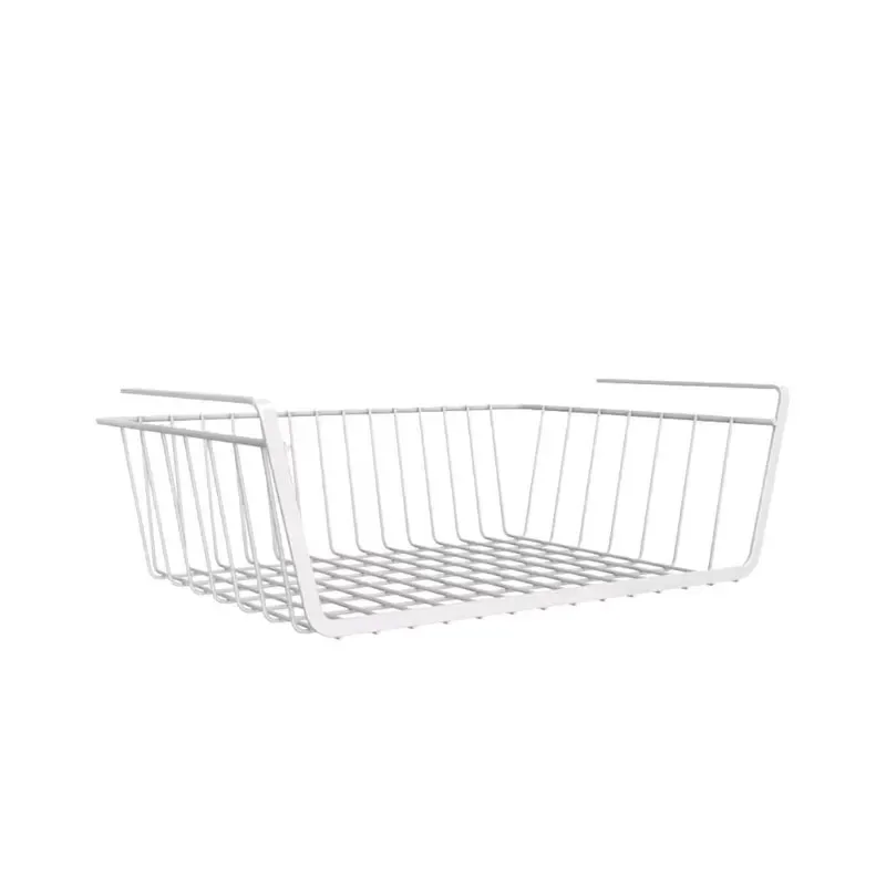 2025 Hanging Net Basket Large Capacity Hanging Storage Basket Iron Material Under Cabinet Wall Wardrobe Home Kitchen Tools image 5