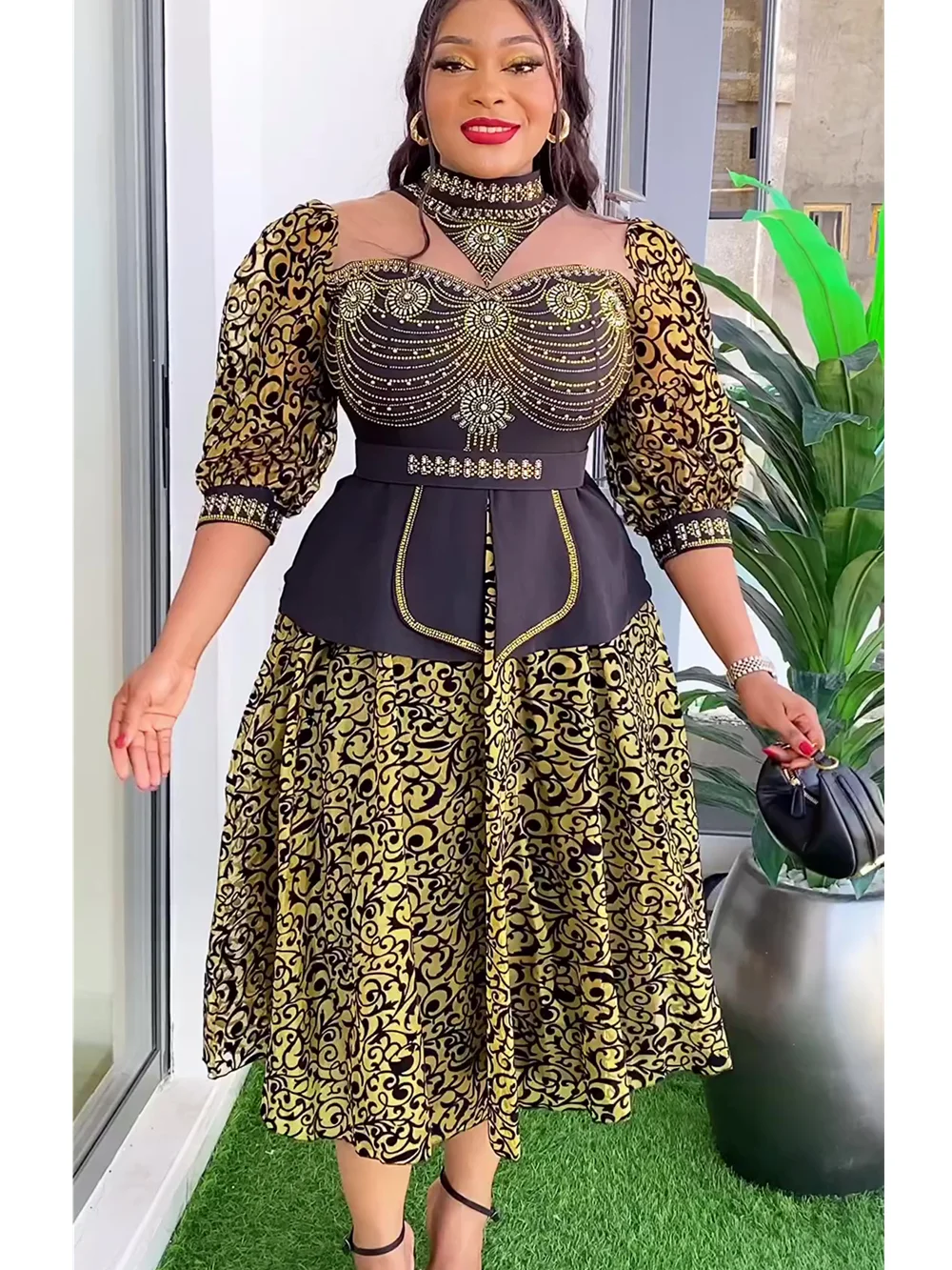 Plus Size abiti da festa di nozze africani per le donne 2024 New Dashiki Ankara abito da sera elegante turchia Outfit Robe Africa Clothes