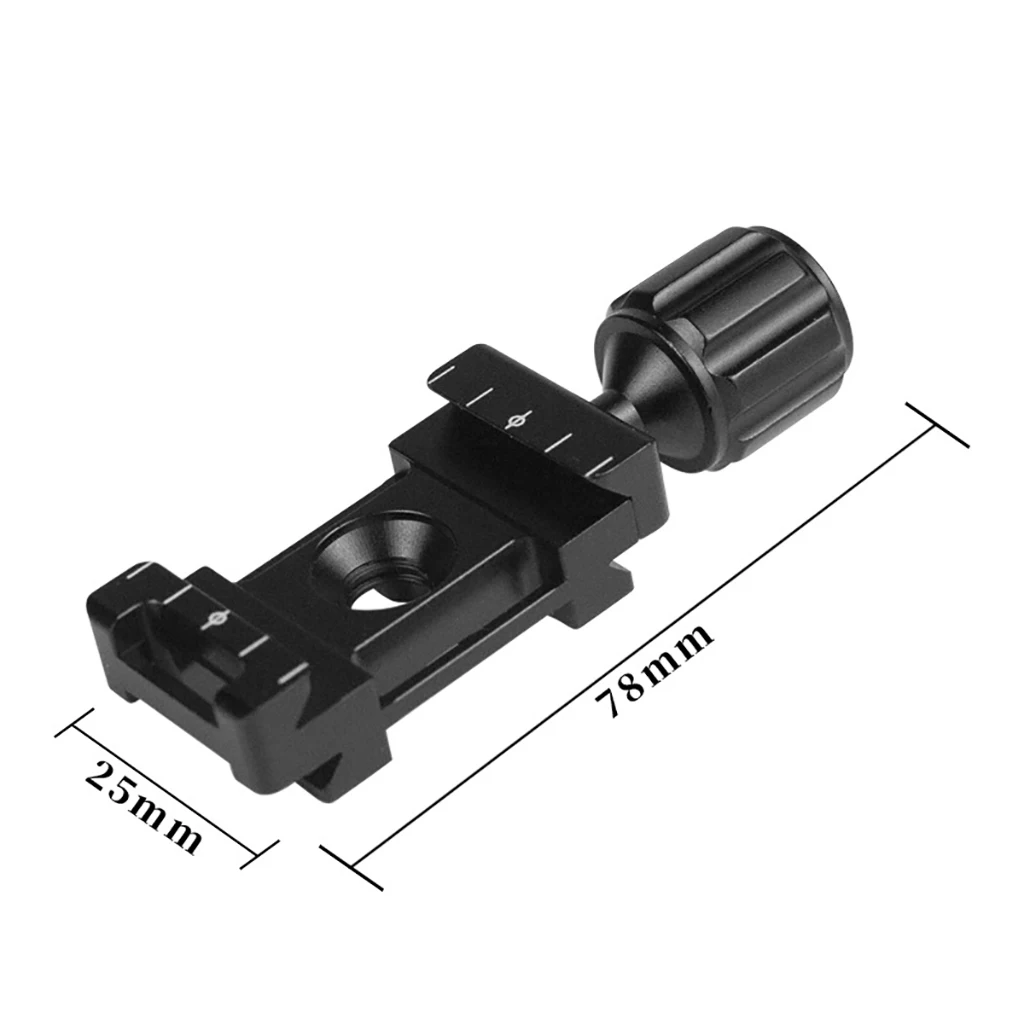 Mini-Schnell verschluss klemme Anti-Rutsch-Knopf 25mm 22mm kompatibles Arca-Swiss-Stativ SLR-Kamera Mikrofon Füll licht Verlängerung platte Halterung – Detail 11