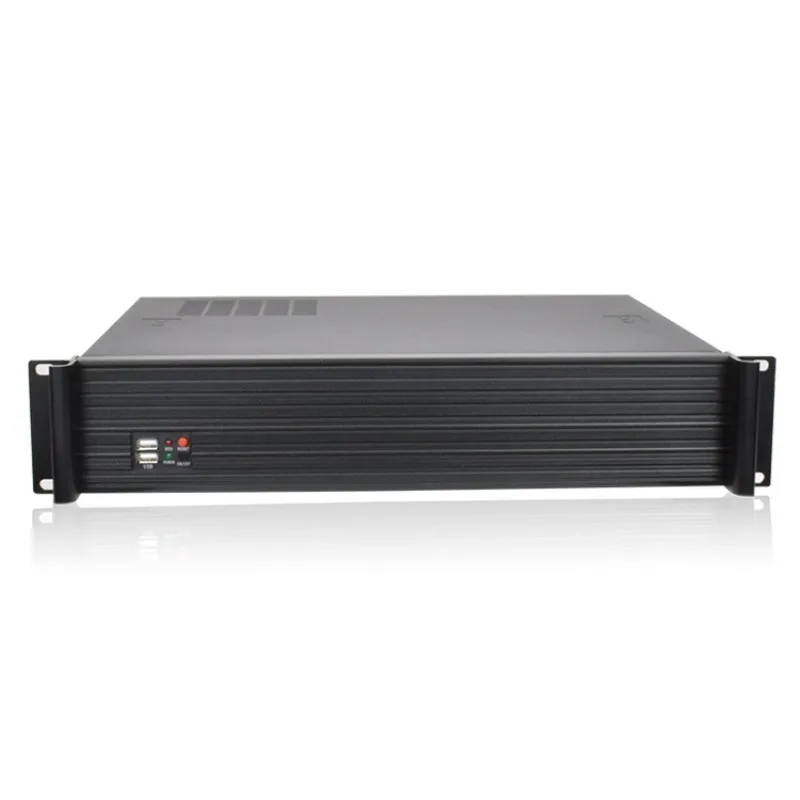 Suitable for 2U chassis short 380MM eco aluminum hidden air inlet monitoring industrial control chassis