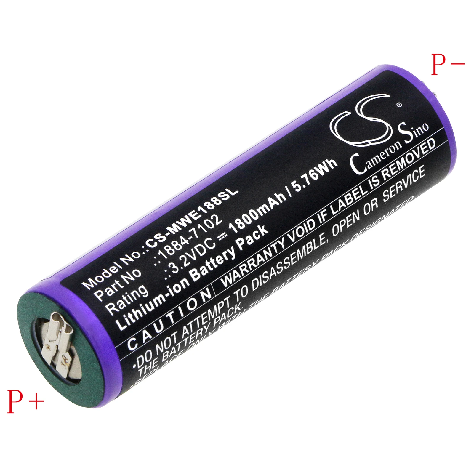 CS 1884-7102 bateria 1800mAh LiFePO4 3.2V do 1884 1884,1885 Moser Ermila Li Pro, 1884 w 1885 ruchu Wahl Ermila, 1885,Li Pro