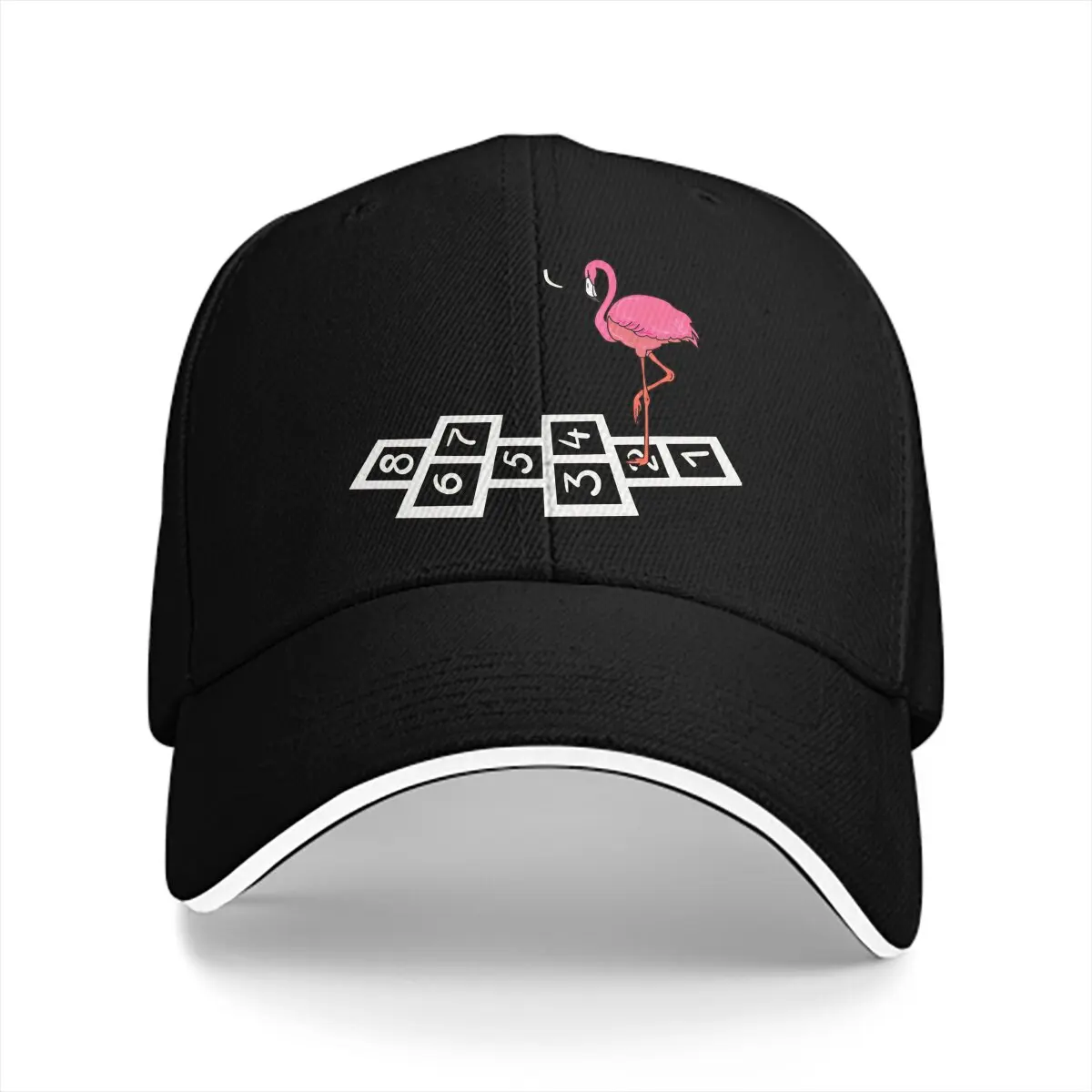 Flamingo Heaven And Hell Hickelkasten Solid Color Baseball Caps Peaked Cap Flamingo Animals Sun Shade Hats Men Women