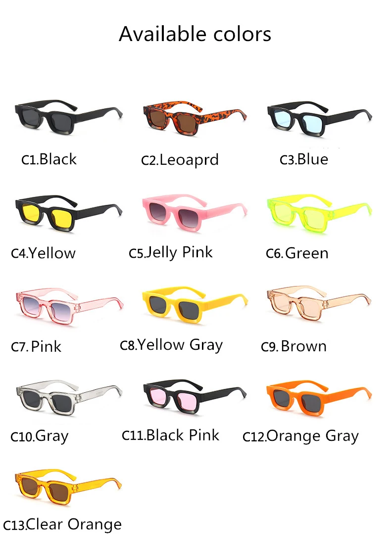 Kleine Rahmen Sonnenbrille Männer Frauen Vintage Quadrat Sonnenbrille Marke Designer Konkaven Spiegel Schwarz Brillen Shades UV400 – Detail 6