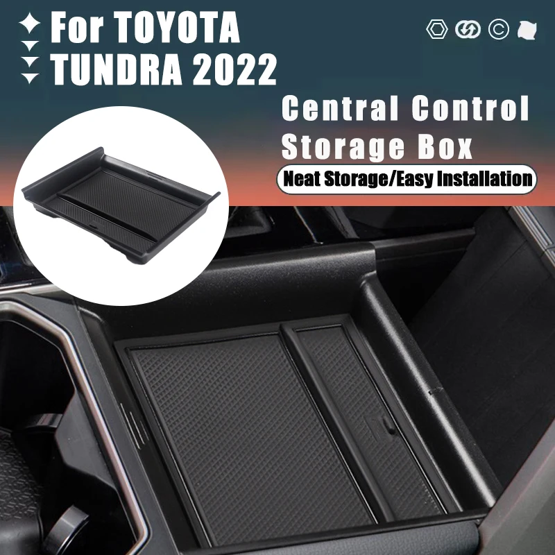 

For TOYOTA TUNDRA 2022 Central Control Armrest Storage Box Partition Modification Stowing Tidying Box Car Internal Accessories