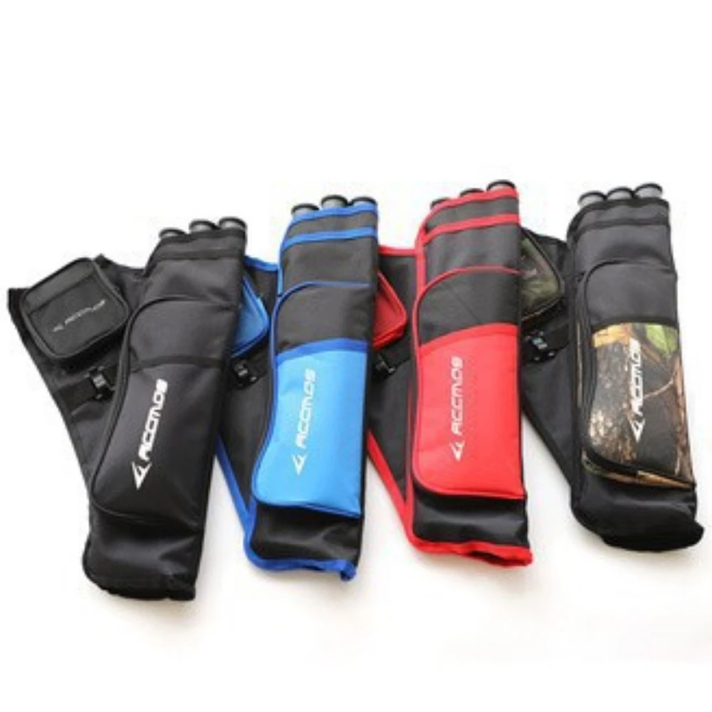 Archery Quiver Bag 4 colour Adjustable Belt 3 tubes Arrow Quiver Arrows for bow Hunting Accessories