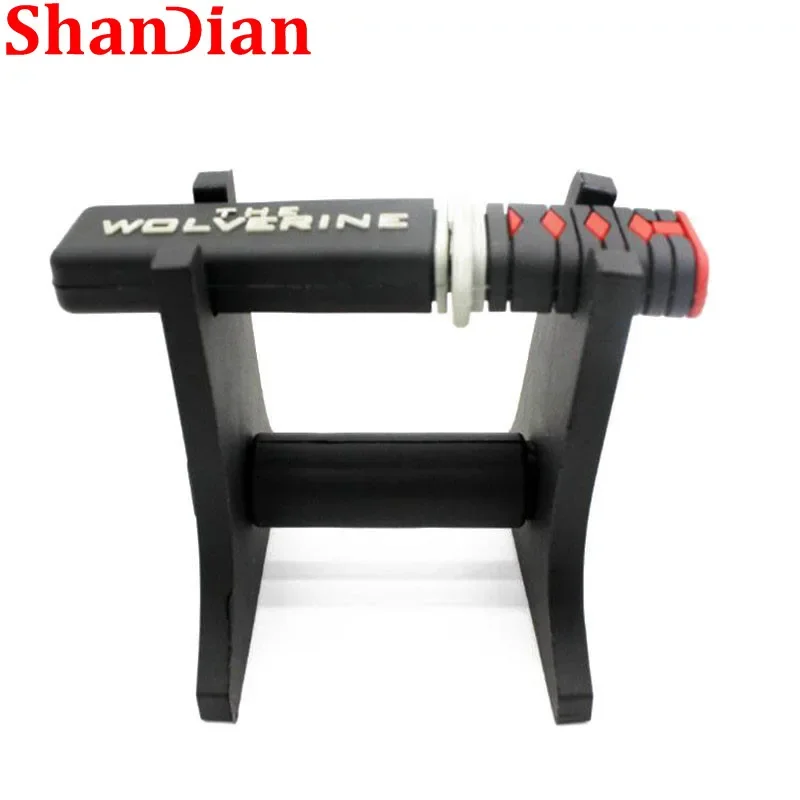 Мультяшный меч самурая флэш-накопитель 64 Гб чёрная ручка 32 Гб карта памяти 16 Гб внешнее хранилище 8 Гб U-диск 4G USB Деловой Подарок