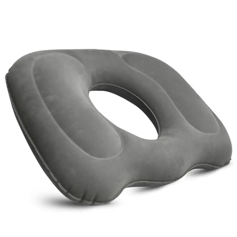 Inflatable Cushion Mid Hollow Anti-Decubitus Hemorrhoids Flocked Buttock Cushion Seats Home Supplies