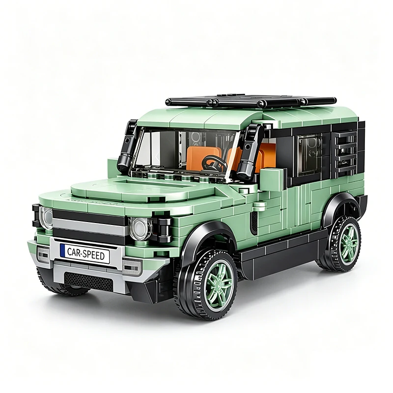 Offroad-SUV-Bausteinmodell, Abenteuerfahrzeug DIY-Montage-Bausteine Spielzeug, Sportwagen, Oldtimer-Limousine, Auto-Spielzeug ﻿ – Detail 4